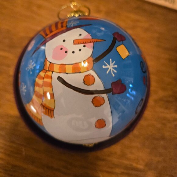 Pier 1 Li Bien Snowman Christmas Tree Ornament - Picture 2 of 9